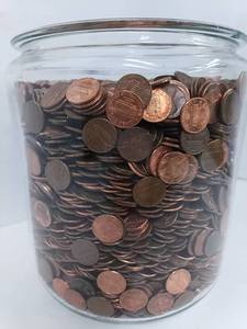 lot 161 image: Lot of Circulated Pennies circa 1960s to 2000s