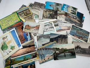 lot 156 image: Large Lot of Vintage Travel Postcards