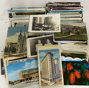 lot 190 image: Large Lot of Vintage Travel Postcards 200