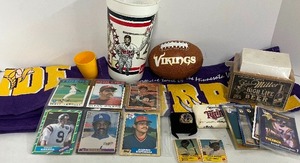lot 236 image: Vintage Sport Memorabilia Minnesota Vikings Minnesota Twins