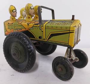 lot 282 image: Tin Litho Jumpin Jeep Marx Toys