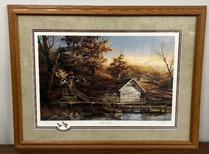 lot 244 image: Autumn Shoreline by Terry Redlin Signed and Numbered