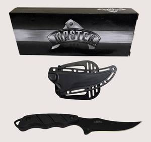 lot 44 image: Master  9 FIXED BLADE Full Tang Skinning KNIFE w KYDEX SHEATH