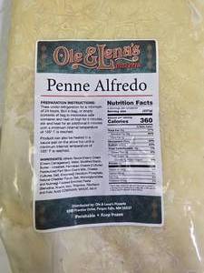 Ole & Lena's Pizzeria | (2) Penne Alfredo - 6 Servings each /227g  *** FROZEN ***