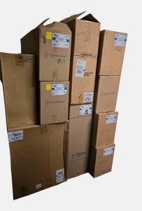 lot 59 image: Pallet of furnace filters in various sizes and quantities.