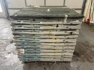 lot 6 image: TAMKO Pallet of 69 Bundles of- Perforated Starter 105 lin. ft. Eave and Rake Roofing Starter Strip Shingles Retail Value of $3,309.93
