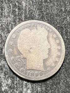 lot 25 image: 1899 US BARBER QUARTER