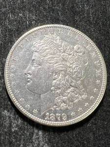 lot 33 image: 1879-S US MORGAN SILVER DOLLAR
