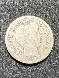 lot 40 image: 1912-D US BARBER DIME