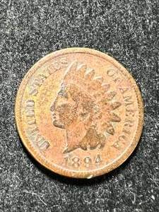 lot 49 image: 1894 US INDIAN HEAD CENT
