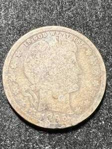 lot 55 image: 1895 US BARBER QUARTER