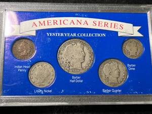 lot 73 image: AMERICANA SERIES 5 COIN SET