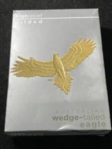 lot 74 image: 2024 AUSTRALIAN HIGH RELIEF WEDGE-TAILED EAGLE 1 TROY OZ .9999 FINE SILVER