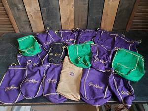 lot 9 image: Large Lot of Crown Royal Bottle Bags