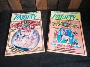 lot 18 image: 2 Large Collectible Barnum Bailey Circus Magazines