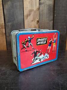 lot 22 image: Vintage Ohio Art Co. Sports Afield Vintage Metal Lunch Box