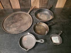 lot 44 image: Large lot of Cast Iron Pans&nbsp