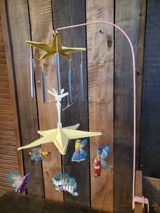 lot 53 image: Beautiful 1950s Crib Baby Mobile in Surprisingly Good Condition