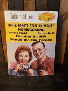 lot 80 image: Super Rare Photo Shop Kodak Counter Display NDSU Homecoming 1961 Wow