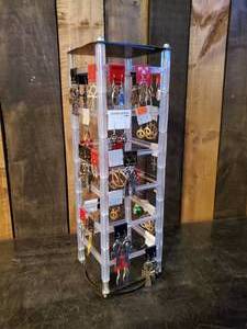 lot 81 image: Large Collection of Unused Earrings and Display Rack