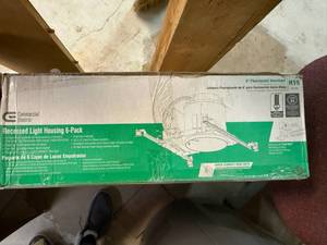lot 16 image: SSS. 6Pack 6 Recessed Light Housing-Comemercial Electric H19