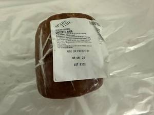 lot 177 image: B. Spring Time Hickory Smoked Uncured Ham