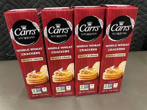lot 55 image: GA 4 - Carrs Whole Wheat Crackers Whole Grain - 4-Pack (7 oz each)