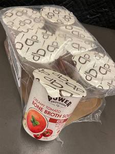 lot 93 image: Power Provisions Creamy Tomato Bone Broth Soup Keto 6-Pack Cups