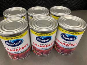 lot 105 image: Trol - Ocean Spray Jellied Cranberry Sauce 14 oz - 6-Pack