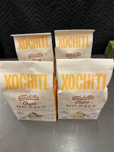 lot 152 image: TN 3 - Xochitl Tortilla Chips No Salt - Mexican Style Totopos 12 oz (Lot of 4)