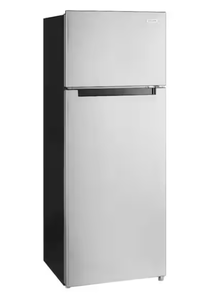 lot 4 image: Vissani 7.2 cu. ft. Top Freezer Refrigerator in Fingerprint Resistant Stainless Steel Look
