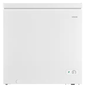 lot 5 image: Vissani 7.0 cu. ft. Manual Defrost Chest Freezer with LED Light in White, Garage Ready (Minor Transit Damage, See Photos)