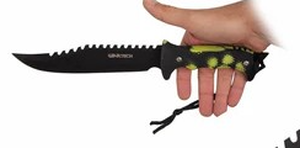 lot 83 image: Neptune 13 Chameleon Survival Knife W Sheath HWT03-GYL