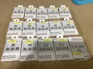 lot 426 image: LOT OF 15 North Key Pack Silver Metallic Flexible Design PVC Computer Keyboard