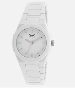 lot 108 image: Gianello Metropolitan 40 Polycarbon Link Watch (Has Minor Dusty Marks, Maybe Needs Battery)