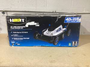 lot 87 image: Hart 40V 18 Side Discharge Push Mower Kit