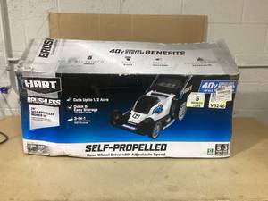 lot 97 image: Hart 40V 20 Brushless Self-Propelled Electric Lawn Mower Kit