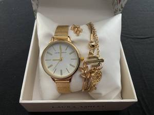 lot 106 image: Laura Ashley Womens 5pc Watch set Western bracelets