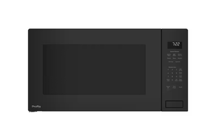 lot 231 image: GE Profile 2.2 cu. ft. 1100-Watt Countertop Microwave in Grey with Built-In Sensor