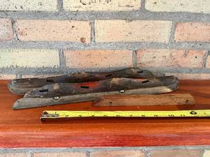 lot 145 image: Vintage Ice Skate Blades - Steel Runner Pair