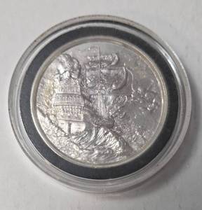 lot 13 image: 2 Oz.Fine Silver - Pirate Treasure .999 Fine Silver  No Prey-No Pay - The Storm - Airtite Case