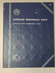 lot 32 image: Lincoln Memorial Cents Starting 1959  - Book is Full