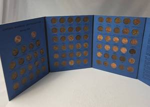 lot 34 image: Lincoln Memorial Cents Collection Starting 1959  - Book is Full