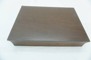 lot 23 image: Vintage Flatware and Wooden Storage Box (stainless and larger serving pieces are silver-plate)