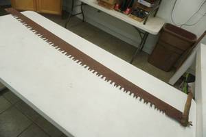 lot 30 image: Antique Long Saw