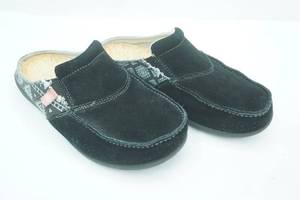 lot 37 image: Spenco Womens Arizona Slide Mule in Black Suede Size 10D