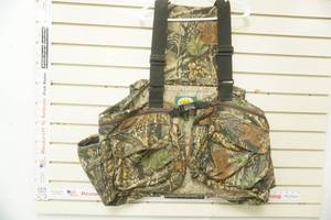 lot 63 image: Cabelas XLRegular. Camouflage Hunting Vest with Fold Down Seat