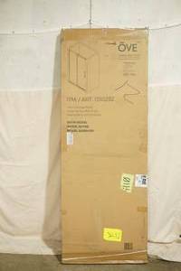 lot 94 image: NEW 48-inch Shower Door. Satin Nickel Finish