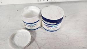 lot 16 image: Crafters Choice Foaming Bath Whip 1 Pound Containers - 1 Unopened, 1 Partially Used