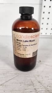 lot 38 image: Candlescience Moon Lake Musk Fragrance Oil 8 oz Bottle - Approx. 34 Full - See Pics